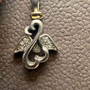 Elegant Silver Angel Wing Pendant